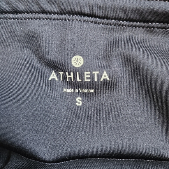 Athleta Navy High Rise Tropical Precision 7/8 Tight Size S - Picture 3 of 3